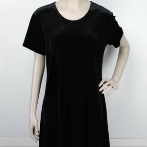 Black Velvet Shift Dress from Impressions Workshop